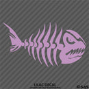Mean Fish Skeleton Bones Vinyl Decal
