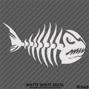 Mean Fish Skeleton Bones Vinyl Decal