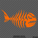 Mean Fish Skeleton Bones Vinyl Decal