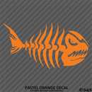 Mean Fish Skeleton Bones Vinyl Decal