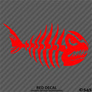 Mean Fish Skeleton Bones Vinyl Decal