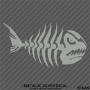 Mean Fish Skeleton Bones Vinyl Decal