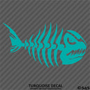 Mean Fish Skeleton Bones Vinyl Decal