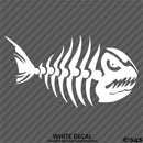 Mean Fish Skeleton Bones Vinyl Decal
