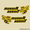"Murder Hornet" Acrylic Badge Set Matte Yellow/Black Version 2 - S4S Designs