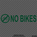 Business Decal: No Bikes Vinyl Decal Version 1 - S4S Designs