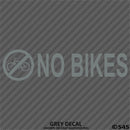 Business Decal: No Bikes Vinyl Decal Version 1 - S4S Designs