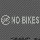 Business Decal: No Bikes Vinyl Decal Version 1 - S4S Designs