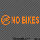 Business Decal: No Bikes Vinyl Decal Version 1 - S4S Designs