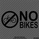Business Decal: No Bikes Vinyl Decal Version 2 - S4S Designs