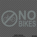 Business Decal: No Bikes Vinyl Decal Version 2 - S4S Designs