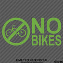 Business Decal: No Bikes Vinyl Decal Version 2 - S4S Designs