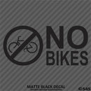 Business Decal: No Bikes Vinyl Decal Version 2 - S4S Designs