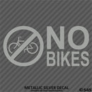 Business Decal: No Bikes Vinyl Decal Version 2 - S4S Designs