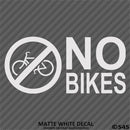 Business Decal: No Bikes Vinyl Decal Version 2 - S4S Designs