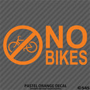 Business Decal: No Bikes Vinyl Decal Version 2 - S4S Designs