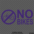 Business Decal: No Bikes Vinyl Decal Version 2 - S4S Designs