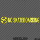 Business Decal: No Skateboarding Vinyl Decal - S4S Designs