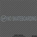 Business Decal: No Skateboarding Vinyl Decal - S4S Designs