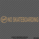 Business Decal: No Skateboarding Vinyl Decal - S4S Designs