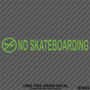 Business Decal: No Skateboarding Vinyl Decal - S4S Designs