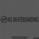 Business Decal: No Skateboarding Vinyl Decal - S4S Designs