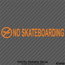Business Decal: No Skateboarding Vinyl Decal - S4S Designs