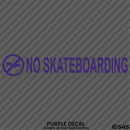 Business Decal: No Skateboarding Vinyl Decal - S4S Designs