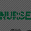 Nurse Heartbeat Health Care Front Line Vinyl Decal