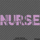 Nurse Heartbeat Health Care Front Line Vinyl Decal