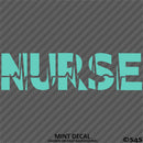 Nurse Heartbeat Health Care Front Line Vinyl Decal