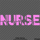 Nurse Heartbeat Health Care Front Line Vinyl Decal