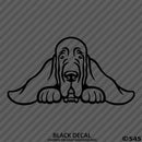 Peeking Blood Hound Puppy Vinyl Decal - S4S Designs