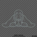 Peeking Blood Hound Puppy Vinyl Decal - S4S Designs
