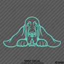 Peeking Blood Hound Puppy Vinyl Decal - S4S Designs