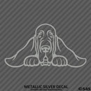 Peeking Blood Hound Puppy Vinyl Decal - S4S Designs