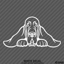 Peeking Blood Hound Puppy Vinyl Decal - S4S Designs