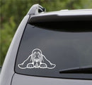 Peeking Blood Hound Puppy Vinyl Decal - S4S Designs
