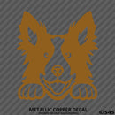 Peeking Border Collie Puppy Dog Vinyl Decal - S4S Designs