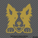 Peeking Border Collie Puppy Dog Vinyl Decal - S4S Designs