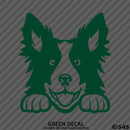 Peeking Border Collie Puppy Dog Vinyl Decal - S4S Designs