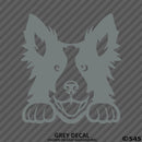 Peeking Border Collie Puppy Dog Vinyl Decal - S4S Designs