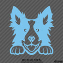 Peeking Border Collie Puppy Dog Vinyl Decal - S4S Designs