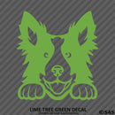Peeking Border Collie Puppy Dog Vinyl Decal - S4S Designs