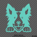Peeking Border Collie Puppy Dog Vinyl Decal - S4S Designs