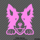 Peeking Border Collie Puppy Dog Vinyl Decal - S4S Designs