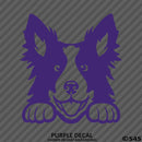 Peeking Border Collie Puppy Dog Vinyl Decal - S4S Designs