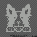 Peeking Border Collie Puppy Dog Vinyl Decal - S4S Designs