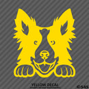 Peeking Border Collie Puppy Dog Vinyl Decal - S4S Designs