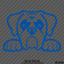 Peeking Boxer Puppy Dog Vinyl Decal - S4S Designs